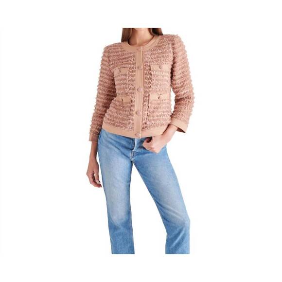 STEVE MADDEN Jackets & Blazers - NEW STEVE MADDEN women's winterrose tweed jacket in mauve